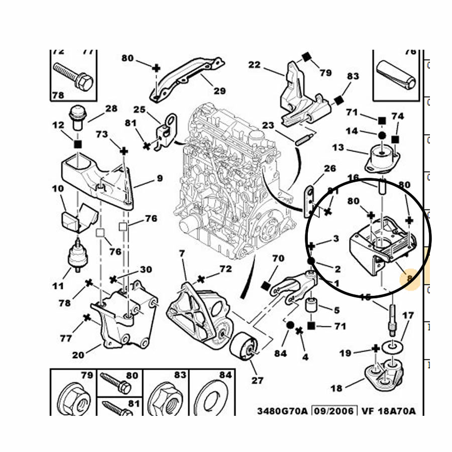 SOPORTE MOTOR INFERIOR